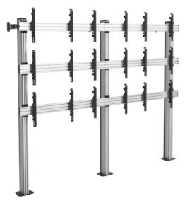 Revez 9 Screen Video Wall Bolt Down Stand for 45-50" Displays (3X3)